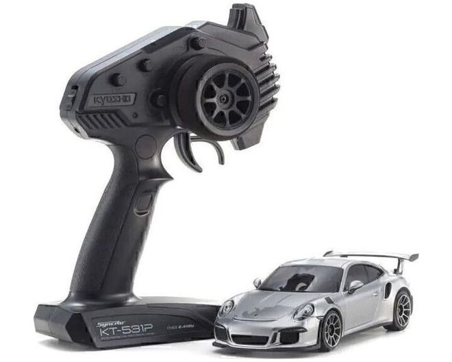 Mini-Z Rwd Porsche 911 GTR Rs Gt Mr-04 Readyset Silbermetallic photo