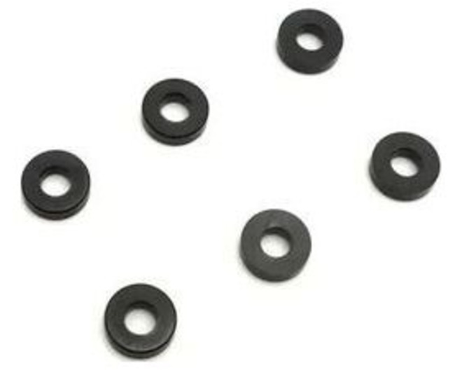 Aluminum Collar 3x7x2mm/Black/6pcs photo