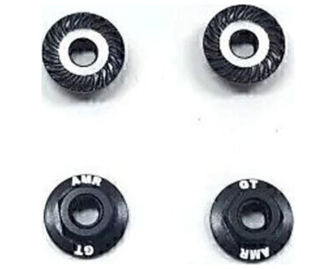 M4 Large 11mm Flange, Black 4pcs photo