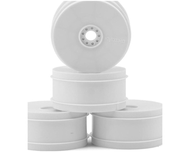 17mm Hex Mp9 Tki4 1/8 Off-Road Dish Wheels (White) (4) (Hard) photo