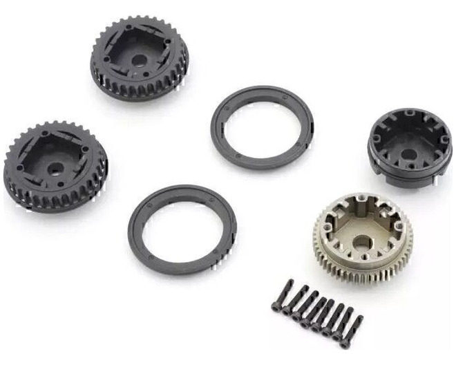 Diff Gear Case & Pulley (OPTIMA Mid) photo