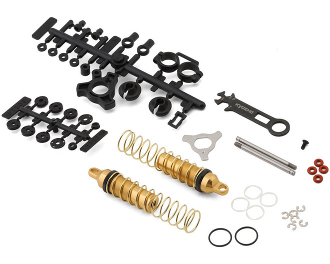 Optima Mid Special Aluminum Rear Shocks Set (Gold)