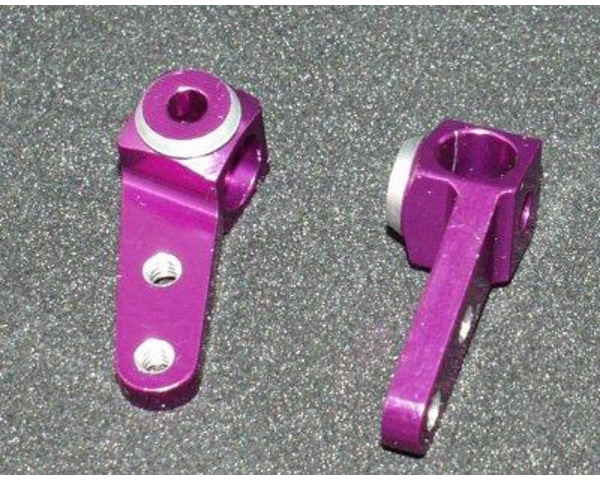 Associated RC10l Purple Aluminum Steering Knuckles photo