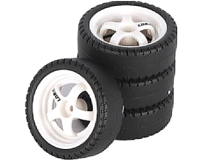 1/18 Drift Tires- Style 5- White photo