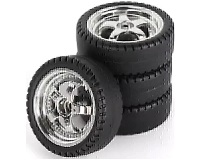 1/18 drift tires- style 5- chrome photo