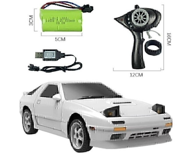 1/18 Drift Car Fc3 Rx-7 Rwd White photo