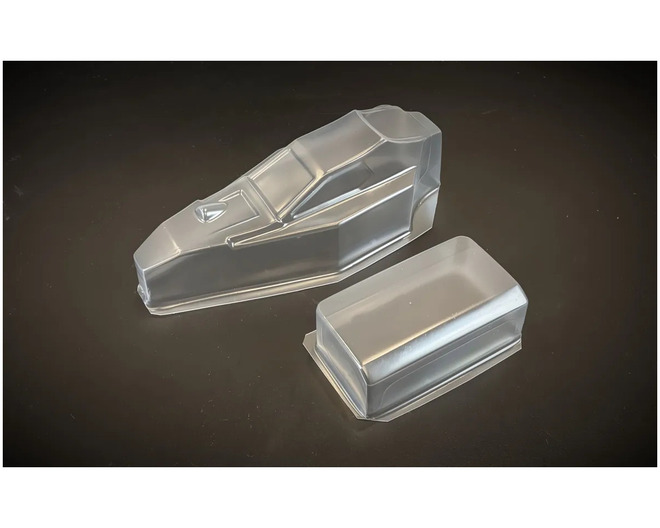 Retro-mod body and wing (clear) for the Losi Mini-B photo