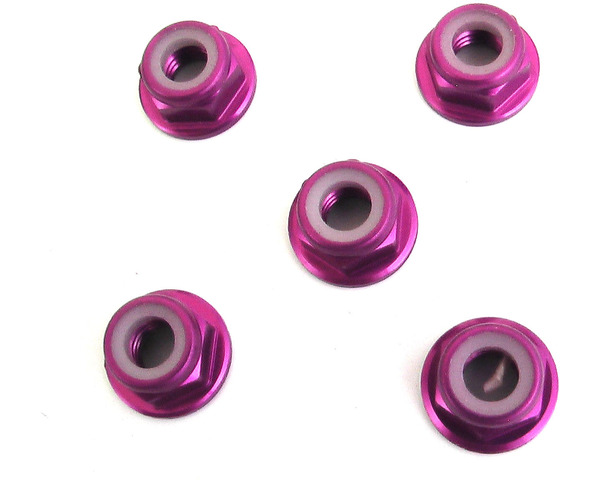 discontinued 5mm Purple Flanged Lock Nut (5) photo