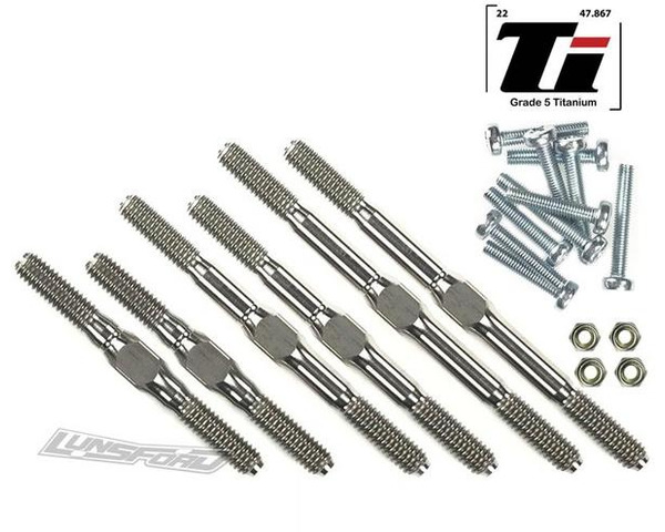 4mm Titanium Turnbuckle Kit for TRA Stampede 2WD photo