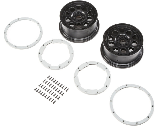 Wheel Black; Beadlock Silver 2 : DBXL-E photo