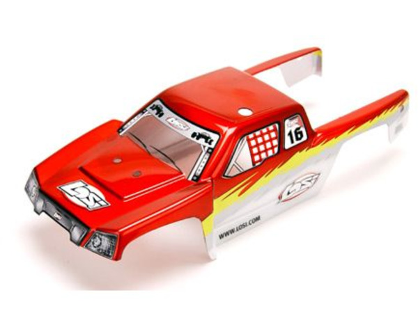 discontinued Mini-Desert Truck Painted Body Red with Stickers photo