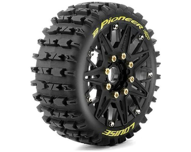 Mft B-Pioneer Soft 1/8 Buggy Tires, 17mm Hex, 0 & 1/2 Offset, Mo photo