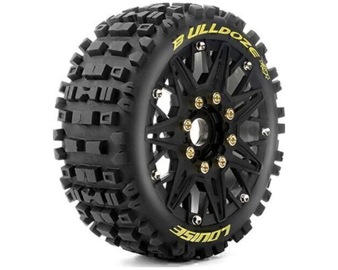Mft B-Ulldoze Soft 1/8 Buggy Tires, 17mm Hex, 0 & 1/2 Offset, Mo photo