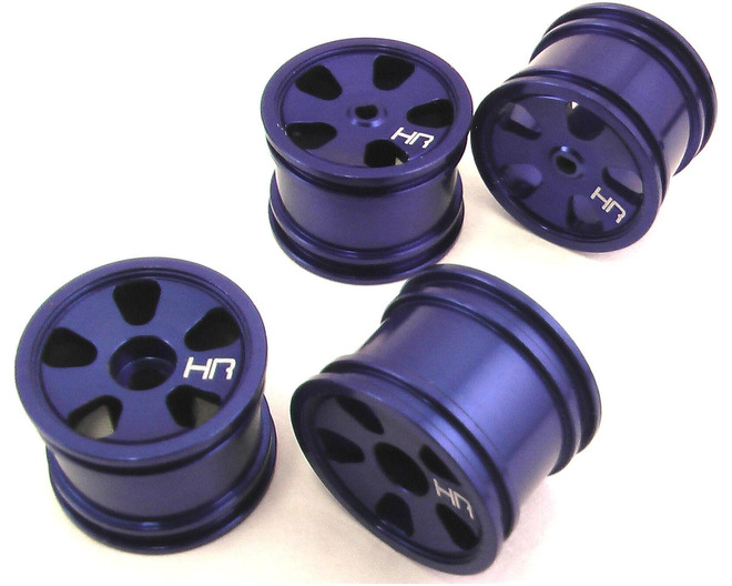 Tap to zoom Aluminum 5 Spoke Wheel Set (Blue) - Losi 1/36 Micro-T