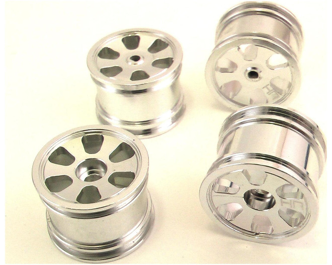 Silver Alum. 6 Spoke wheel set