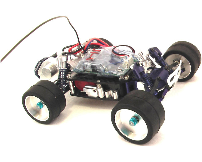 Tap to zoom Midnight Lp Racing Wheels & Tires - Losi 1/36 Micro-T