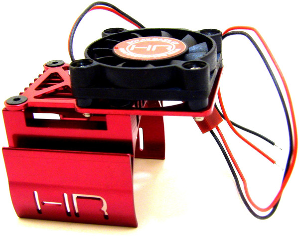 Clip-On Motor Heat Sink W/ Fan and Adjustable Mount (Red) photo
