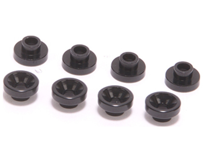 Aluminum Servo Washer Black 4.3mm package of 8 photo