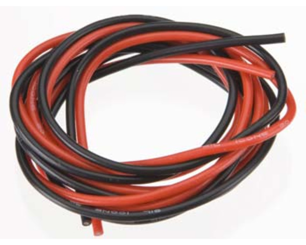 20 Awg Silver Wire Set Red Black 180cm 1/12 photo
