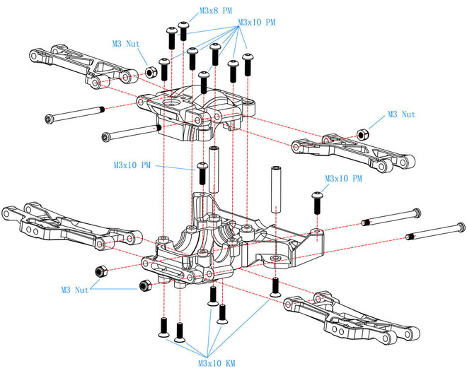 T6 Front Gearbox Case Bulkhead Tra Mini