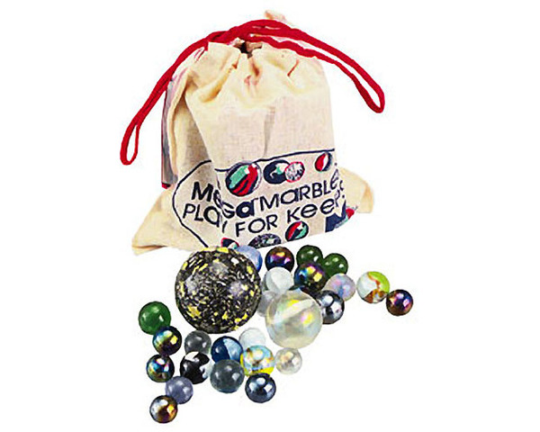 Pouch W/Marbles & Rules photo
