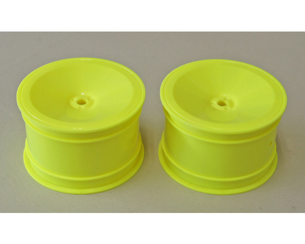 2WD Rear Wheels 2.2in 12mm Hex 2 pieces (Yellow): Msb1 photo