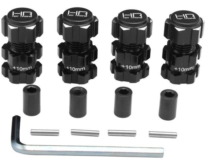 Aluminum +10mm 17mm Splined Hubs Maxx photo