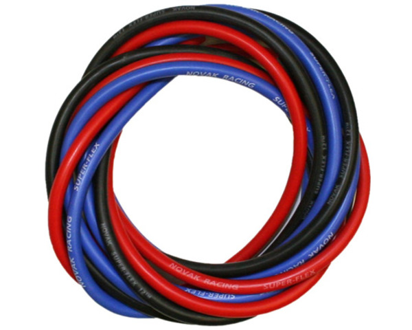 discontinued 14 Gauge Silicone Power Wire 3ft:Black Red Blue photo