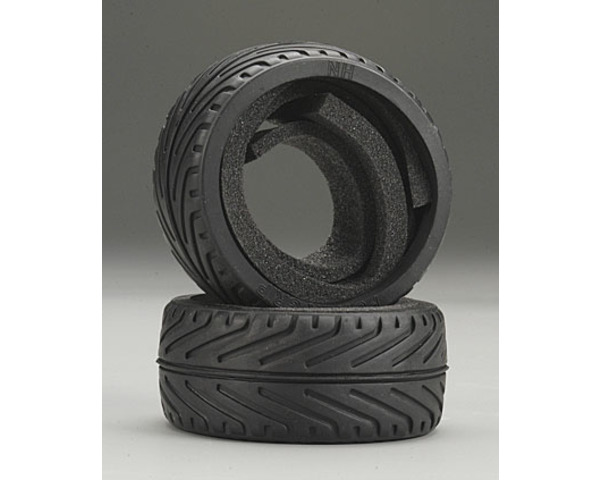 discontinued 1/8 On-Road Street Tire Belted W/Inserts (2) photo