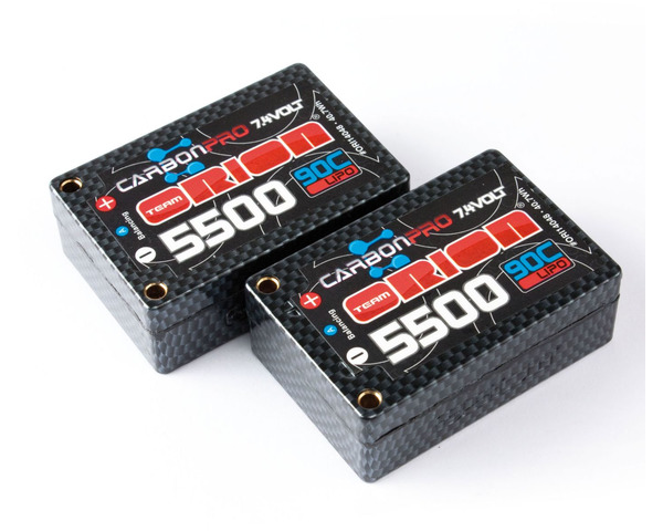 discontinued Carbon Pro LiPo Saddle 5500 90C 7.4V with Tubes photo