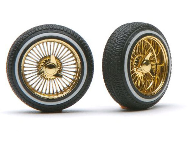 Dz's Rims W/Tires Gold - plastic model accessory photo