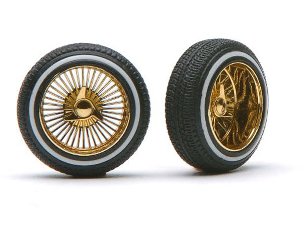 Deep Dz's Rims W/Tires Gold - plastic model accessory photo