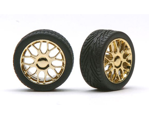 "BEEMERS" RIMS W/TIRES GOLD photo