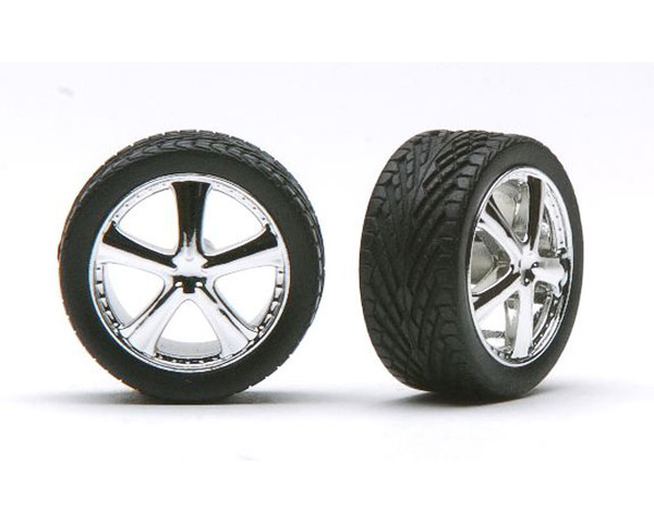 Belagio's Rims W/Tires Chrome - plastic model accessory photo