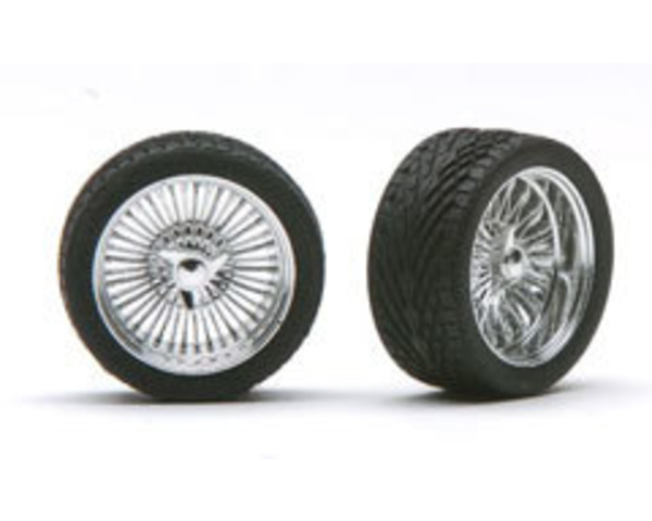 Dz's 19 Rims W/Tires Chrome - plastic model accessory photo