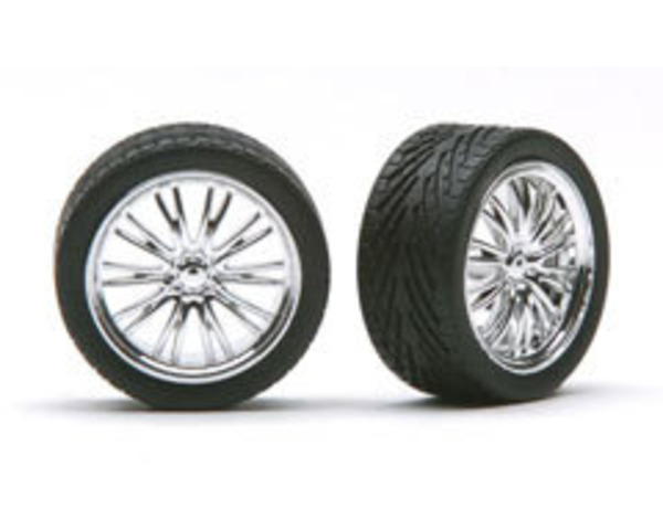 23 inch Vanquish Rims W/Tires Chrome - plastic model accessory photo