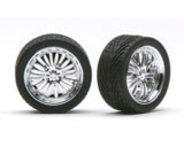 23 inch Phat Daddy's In Motion Chrome Spinners - plastic model photo