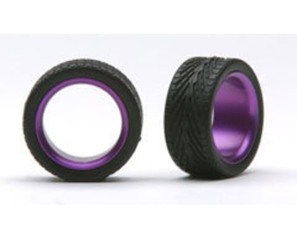 Sleeves 23 inch Alum Polished Purple W / Tire - plastic model photo