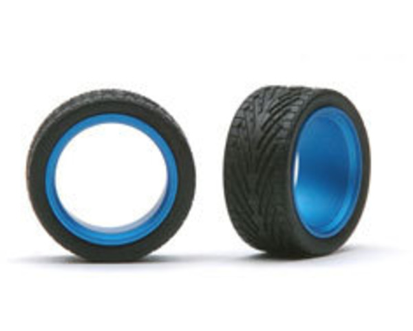Sleeves 23 inch Stepped Alum Polished Blue W/ Tire - plastic photo