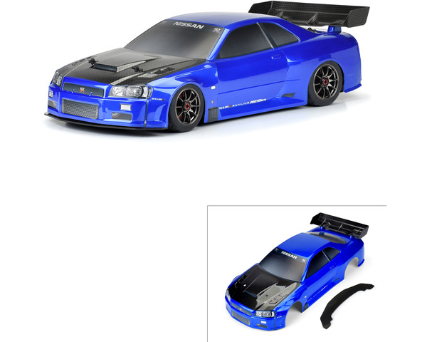 1/7 Nissan Skyline R34 Pnted Bdy Blue : Infract6S photo