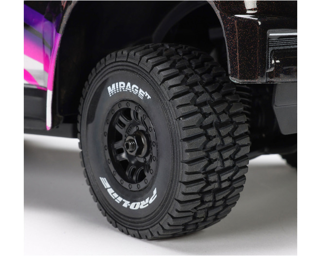 Tap to zoom Mirage TT F/R Tires Mounted 12mm Hex Black Split Six 4 for ARRMA