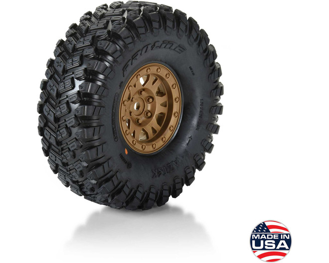 Limited Edition Aztek G8 1.9 Crawler Tires Mounted 12mm Bronze I photo