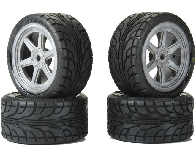 Avenger F/R Street Tire Mounted on Overdrive Gray Wheel 8mm Hex  photo