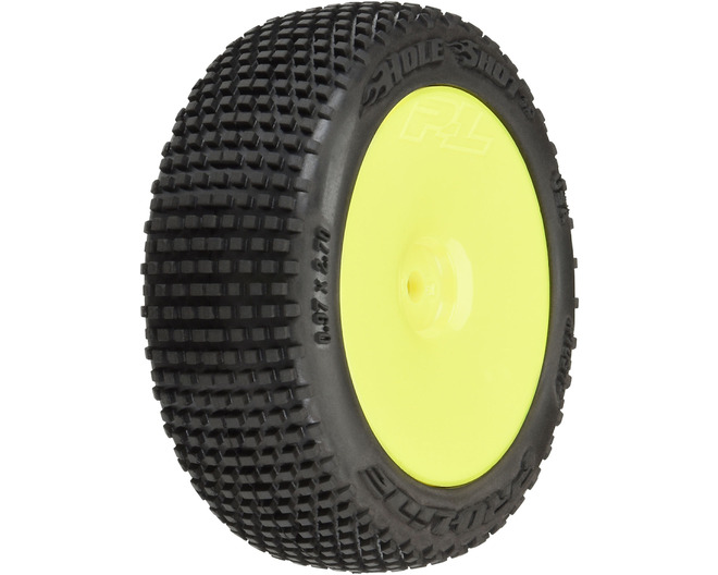 Hole Shot 3.0 Buggy Tires MTD Velocity Yellow Wheels for Arrma T photo