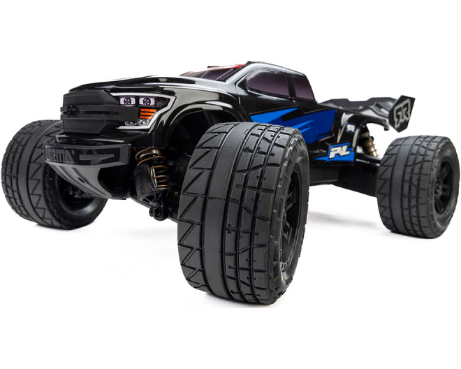 Menace F/R Street Tires Mounted 12mm Black Split Six for ARRMA M