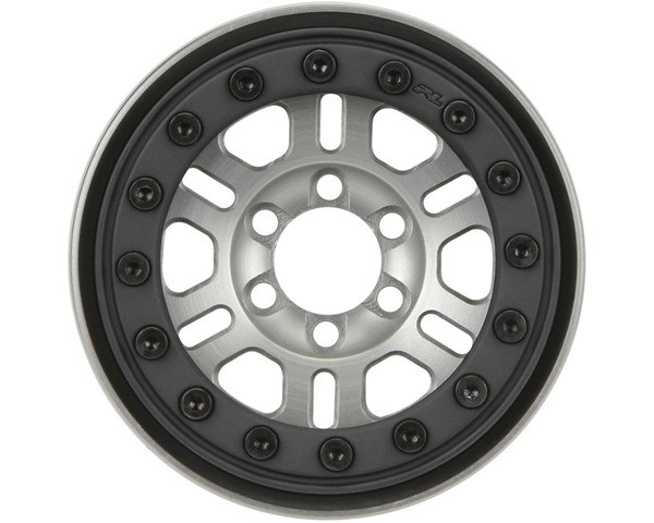 Pro-Forge FaultLine 1.9 Clear Aluminum/Black Bead-Loc F/R Wheel photo