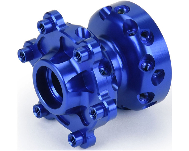 Pro-Spec Aluminum Front Hub Blue: Promoto-SM photo