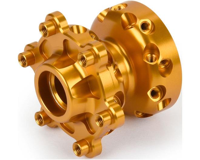 Pro-Spec Aluminum Front Hub Gold: Promoto-SM photo