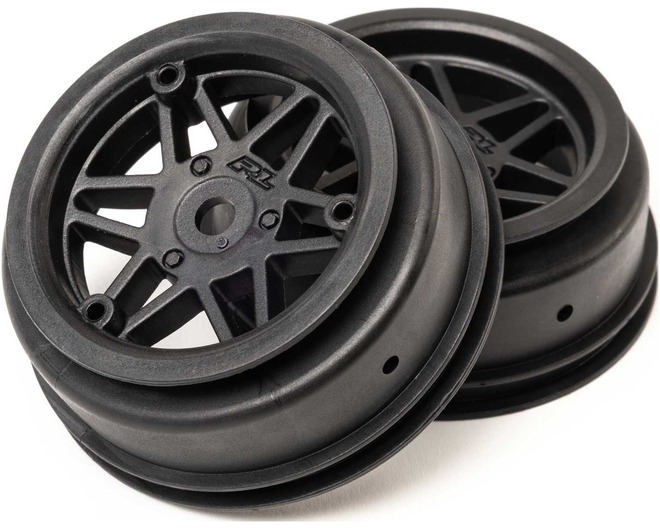 Sherriff Dirt Oval Front Wheel Black 2 : Losi Sprint