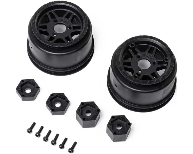 Tap to zoom Sherriff Dirt Oval Rear Wheel Black 2 : Losi Sprint and DLM